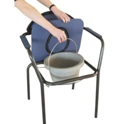 Toiletstoel Blauw Met Comfortabele Zitting En Emmer Met Deksel - Postoel -Badkamer Wijs 1200x1200 551