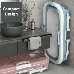 Simple Fix Zitbad - 138cm - Opvouwbaar Bad - Bath Bucket - Zitbad Voor Volwassenen - 220L - Extra Lang - Blauw -Badkamer Wijs 1200x1200 552