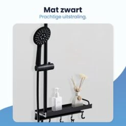 Eagle Bath & Shower - Douchekop Met Slang – Mat Zwart - 3 Functies – Handdouche – Hoofddouche -Badkamer Wijs 1200x1200 555