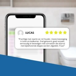 Toiletrolhouder Met Telefoonhouder - Zelfklevend / Boren / Zonder Boren - Incl. Handdoekhaakjes - WC Rolhouder - Zwart 28 Toiletrolhouder Met Telefoonhouder - Zelfklevend / Boren / Zonder Boren - Incl. Handdoekhaakjes - WC Rolhouder - Zwart -Badkamer Wijs 1200x1200 576