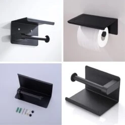 Toiletrolhouder Met Telefoonhouder - Zelfklevend / Boren / Zonder Boren - Incl. Handdoekhaakjes - WC Rolhouder - Zwart 33 Toiletrolhouder Met Telefoonhouder - Zelfklevend / Boren / Zonder Boren - Incl. Handdoekhaakjes - WC Rolhouder - Zwart -Badkamer Wijs 1200x1200 577