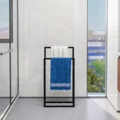 Handdoekrek Staand - Handdoek Houder - Badkamerrek - RVS - Hoogwaardige Kwaliteit -Badkamer Wijs 1200x1200 594