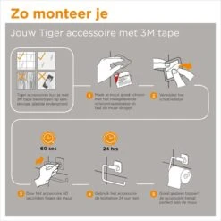 Tiger Colar - Toiletrolhouder Met Planchet - Zwart -Badkamer Wijs 1200x1200 656