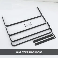 Merkloos Handdoekrek 4-armig | Handdoekrek Badkamer | Handdoekrek Zwart | Handdoekstang | Handdoekhouder | Handdoekenrek | Badkamer Accessoires Zwart | Inclusief Montage | Matte Zwart Collection 2022 -Badkamer Wijs 1200x1200 666