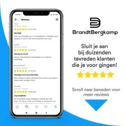 BrandtBergkamp RVS Doucherek 3 Laags – Zonder Boren – Doucherek Hangend – Badkamerrek Zilver -Badkamer Wijs 1200x1200 669