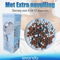 Levanda Ionische Douchekop Waterbesparend Met Douchefilter Met Extra Navulling – Eco Douchekop Filter Met 4 Verschillende Mineralen -waterbesparende Douchekop Hoge Druk Met Natuurlijke Mineraal Filter -Badkamer Wijs 1200x1200 683