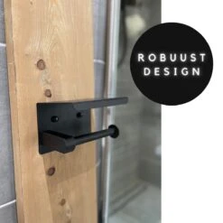 WC Rolhouder - Zelfklevend Toiletrolhouder Met Plankje - WC Papier Houder Zonder Boren - WC Rolhouder Met Plankje - Toiletrolhouder - Toiletrolhouder Zwart - Fienosa -Badkamer Wijs 1200x1200 713