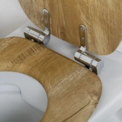 Tiger Hetta - Toiletbril Met Deksel - WC Bril - MDF - Bruin -Badkamer Wijs 1200x1200 720