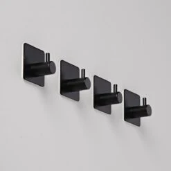 Handdoekhaakjes - Badkamer Zelfklevend – 4 Stuks – RVS - Zwart 14 Handdoekhaakjes - Badkamer Zelfklevend – 4 Stuks – RVS - Zwart -Badkamer Wijs 1200x1200 831