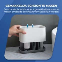 Roegaarden Tandenborstelhouder – Badkamer Organizer – 6 Sorteervakken - Met Lekbak -Wit 10 Roegaarden Tandenborstelhouder – Badkamer Organizer – 6 Sorteervakken - Met Lekbak -Wit -Badkamer Wijs 1200x1200 836