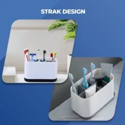 Roegaarden Tandenborstelhouder – Badkamer Organizer – 6 Sorteervakken - Met Lekbak -Wit 11 Roegaarden Tandenborstelhouder – Badkamer Organizer – 6 Sorteervakken - Met Lekbak -Wit -Badkamer Wijs 1200x1200 837