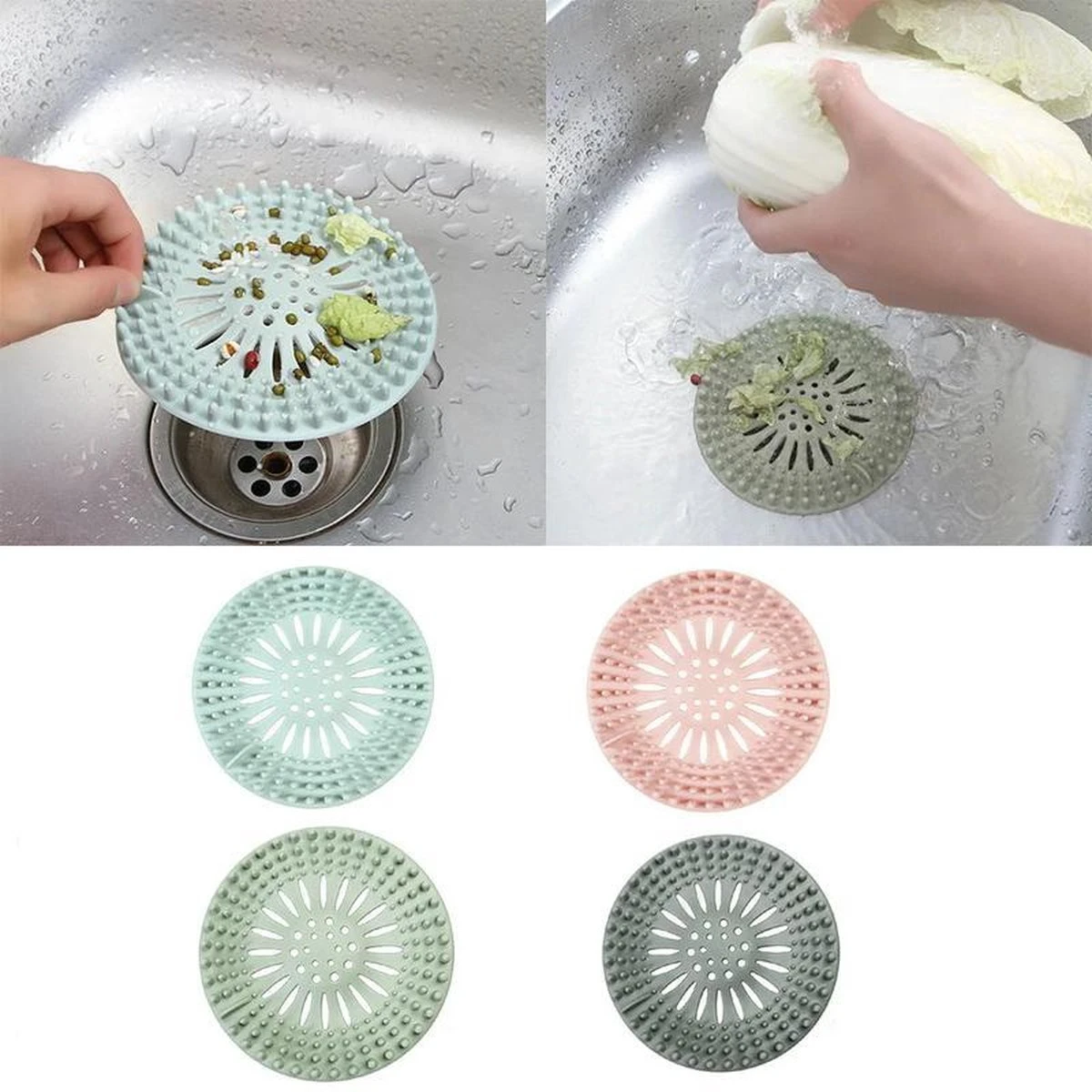 Silicone Afvoerstop Voor In De Keuken En Badkamer | Gootsteen Zeef | Afvoerplug | Doucheput | Anti-haar Afvoer Stop | Anti Verstopping | Ontstopper | Gootsteen Zeef | Grijs | 11 Silicone Afvoerstop Voor In De Keuken En Badkamer | Gootsteen Zeef | Afvoerplug | Doucheput | Anti-haar Afvoer Stop | Anti Verstopping | Ontstopper | Gootsteen Zeef | Grijs | - Afbeelding 9