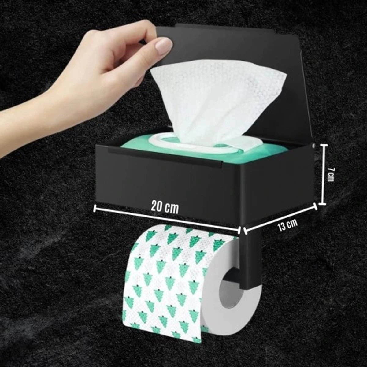 Toiletrolhouder - Plankje & Bakje - Planchet Opbergruimte - WC Rolhouder - Zelfklevend Of Borend - RVS - Waterbestendig - Rheme 4 Toiletrolhouder - Plankje & Bakje - Planchet Opbergruimte - WC Rolhouder - Zelfklevend Of Borend - RVS - Waterbestendig - Rheme - Afbeelding 2