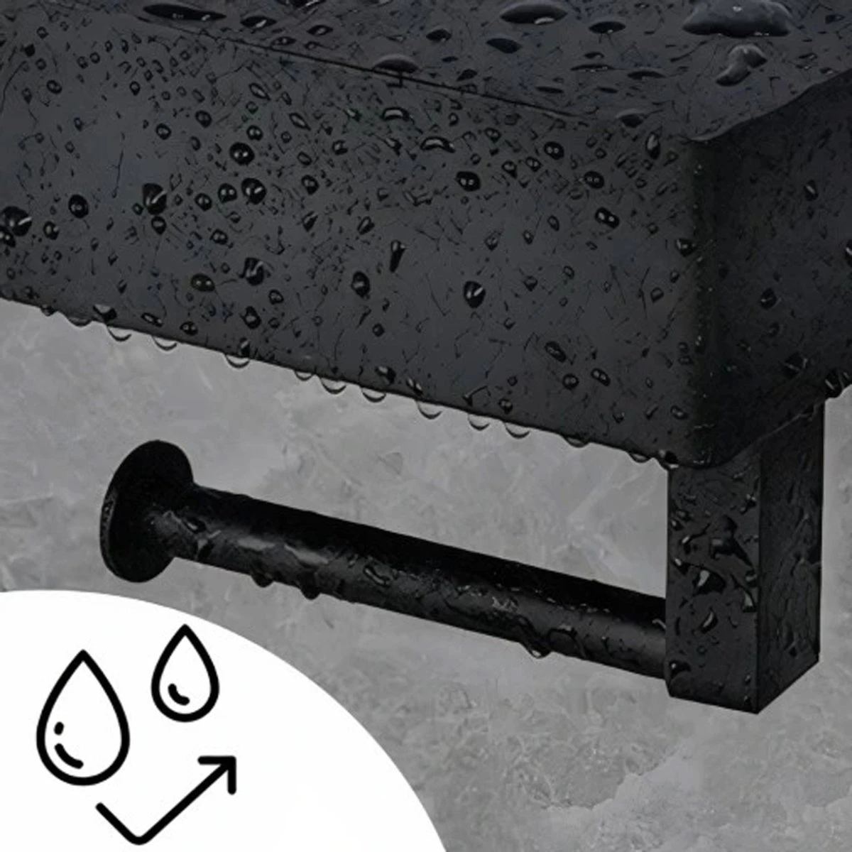 Toiletrolhouder - Plankje & Bakje - Planchet Opbergruimte - WC Rolhouder - Zelfklevend Of Borend - RVS - Waterbestendig - Rheme 8 Toiletrolhouder - Plankje & Bakje - Planchet Opbergruimte - WC Rolhouder - Zelfklevend Of Borend - RVS - Waterbestendig - Rheme - Afbeelding 6