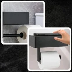 Toiletrolhouder - Plankje & Bakje - Planchet Opbergruimte - WC Rolhouder - Zelfklevend Of Borend - RVS - Waterbestendig - Rheme 22 Toiletrolhouder - Plankje & Bakje - Planchet Opbergruimte - WC Rolhouder - Zelfklevend Of Borend - RVS - Waterbestendig - Rheme -Badkamer Wijs 1200x1200 863