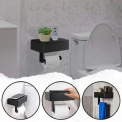 Toiletrolhouder - Plankje & Bakje - Planchet Opbergruimte - WC Rolhouder - Zelfklevend Of Borend - RVS - Waterbestendig - Rheme 25 Toiletrolhouder - Plankje & Bakje - Planchet Opbergruimte - WC Rolhouder - Zelfklevend Of Borend - RVS - Waterbestendig - Rheme -Badkamer Wijs 1200x1200 866