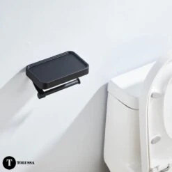 Tolussa Premium WC Rolhouder Zwart Met Plankje - Toiletrolhouder Zwart Met Plankje - Met En Zonder Boren 16 Tolussa Premium WC Rolhouder Zwart Met Plankje - Toiletrolhouder Zwart Met Plankje - Met En Zonder Boren -Badkamer Wijs 1200x1200 886