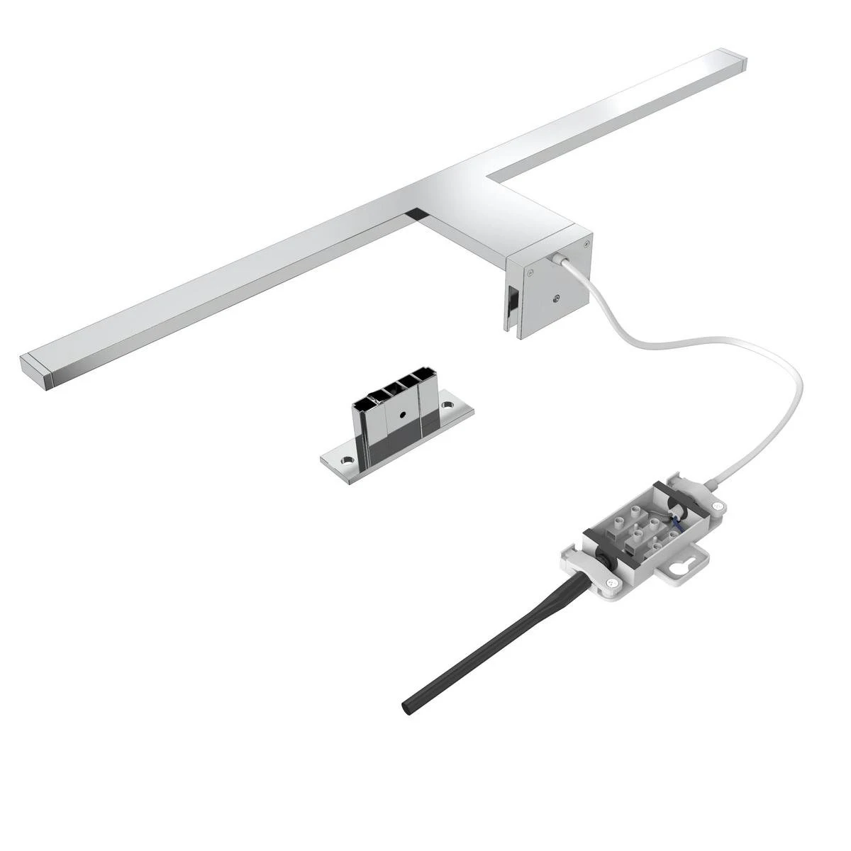 B.K.Licht - Spiegellamp - Chroom Kleur - L:60cm - IP44 - 4.000K - 8W 10 B.K.Licht - Spiegellamp - Chroom Kleur - L:60cm - IP44 - 4.000K - 8W - Afbeelding 9