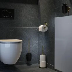 Tiger Tune - Toiletaccessoireset - Toiletborstel Met Houder - Toiletrolhouder Zonder Klep - Handdoekhaak – Messing Geborsteld / Zwart 21 Tiger Tune - Toiletaccessoireset - Toiletborstel Met Houder - Toiletrolhouder Zonder Klep - Handdoekhaak – Messing Geborsteld / Zwart -Badkamer Wijs 1200x1200 986