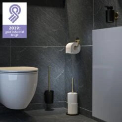 Tiger Tune - Toiletaccessoireset - Toiletborstel Met Houder - Toiletrolhouder Zonder Klep - Handdoekhaak – Messing Geborsteld / Zwart 24 Tiger Tune - Toiletaccessoireset - Toiletborstel Met Houder - Toiletrolhouder Zonder Klep - Handdoekhaak – Messing Geborsteld / Zwart -Badkamer Wijs 1200x1200 987