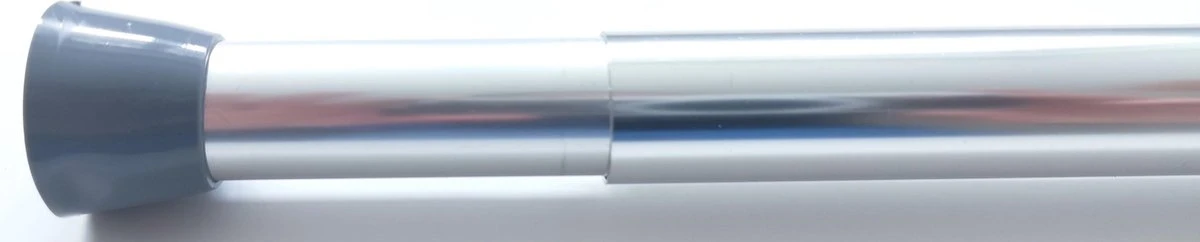 Merkloos Douchegordijnstang - 130-240 Cm Uitschuifbaar - Chroom 3 Merkloos Douchegordijnstang - 130-240 Cm Uitschuifbaar - Chroom