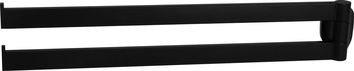 Handdoekrek Zwart - Handdoekstang - 2-armig 35cm - Mat Zwart - Inclusief Montage Materiaal 6 Handdoekrek Zwart - Handdoekstang - 2-armig 35cm - Mat Zwart - Inclusief Montage Materiaal - Afbeelding 4