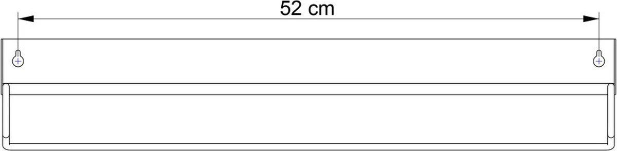 Sealskin Brix - Wandrek Met Handdoekrek - 55 Cm - Zwart 10 Sealskin Brix - Wandrek Met Handdoekrek - 55 Cm - Zwart - Afbeelding 8