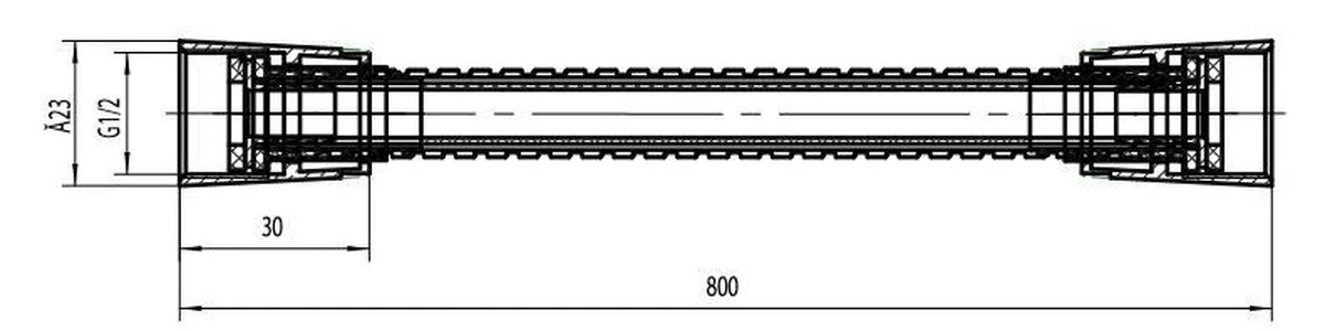 SCHÜTTE Hogaflex A-1 Doucheslang, Chroom 4 SCHÜTTE Hogaflex A-1 Doucheslang, Chroom - Afbeelding 2