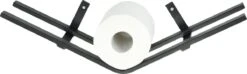 LOFT42 Jef Reserverolhouder - Zwart Metaal - 51x10x13 -Badkamer Wijs 1200x358