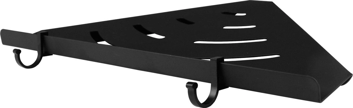 Vannons - Doucherek - Doucherek Hangend - Doucheplankje - Metaal - Set Van 2 - Zwart 9 Vannons - Doucherek - Doucherek Hangend - Doucheplankje - Metaal - Set Van 2 - Zwart - Afbeelding 7