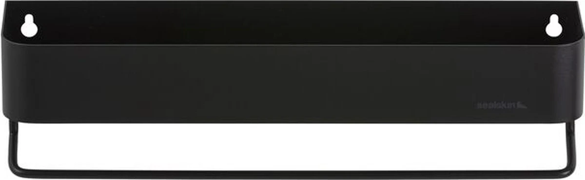 Sealskin Brix - Wandrek Met Handdoekrek 35 Cm - Zwart 5 Sealskin Brix - Wandrek Met Handdoekrek 35 Cm - Zwart - Afbeelding 3