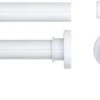 Sealskin Seallux Douchegordijnstangset - Wit 1 Sealskin Seallux Douchegordijnstangset - Wit -Badkamer Wijs 1200x410