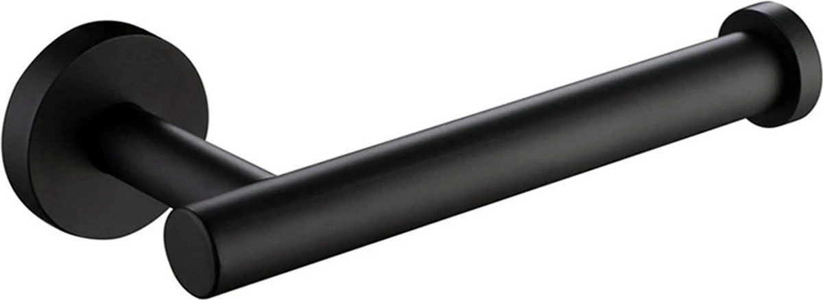 Design Toiletrolhouder - WC Rolhouder - RVS Mat Zwart - Incl. Schroeven 3 Design Toiletrolhouder - WC Rolhouder - RVS Mat Zwart - Incl. Schroeven