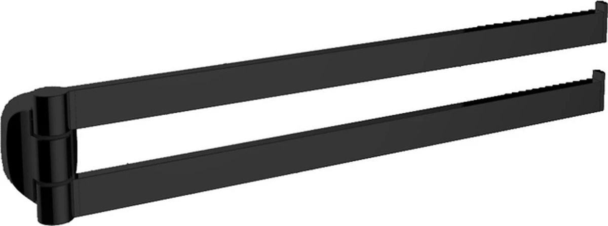 Handdoekrek Zwart - Handdoekstang - 2-armig 35cm - Mat Zwart - Inclusief Montage Materiaal 9 Handdoekrek Zwart - Handdoekstang - 2-armig 35cm - Mat Zwart - Inclusief Montage Materiaal - Afbeelding 7