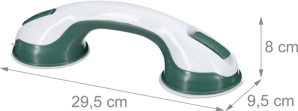 Relaxdays Handgreep Met Zuignap - 2 Badkamer Greep - Badgreep - Douchesteun Zonder Boren 4 Relaxdays Handgreep Met Zuignap - 2 Badkamer Greep - Badgreep - Douchesteun Zonder Boren - Afbeelding 2