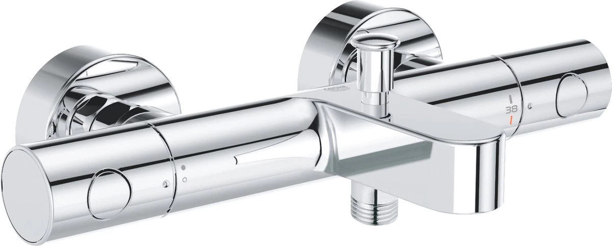 GROHE QuickFix Precision Get Thermostatische Badkraan - EcoJoy® - 15cm - Met Koppelingen - Chroom - 34774000 3 GROHE QuickFix Precision Get Thermostatische Badkraan - EcoJoy® - 15cm - Met Koppelingen - Chroom - 34774000
