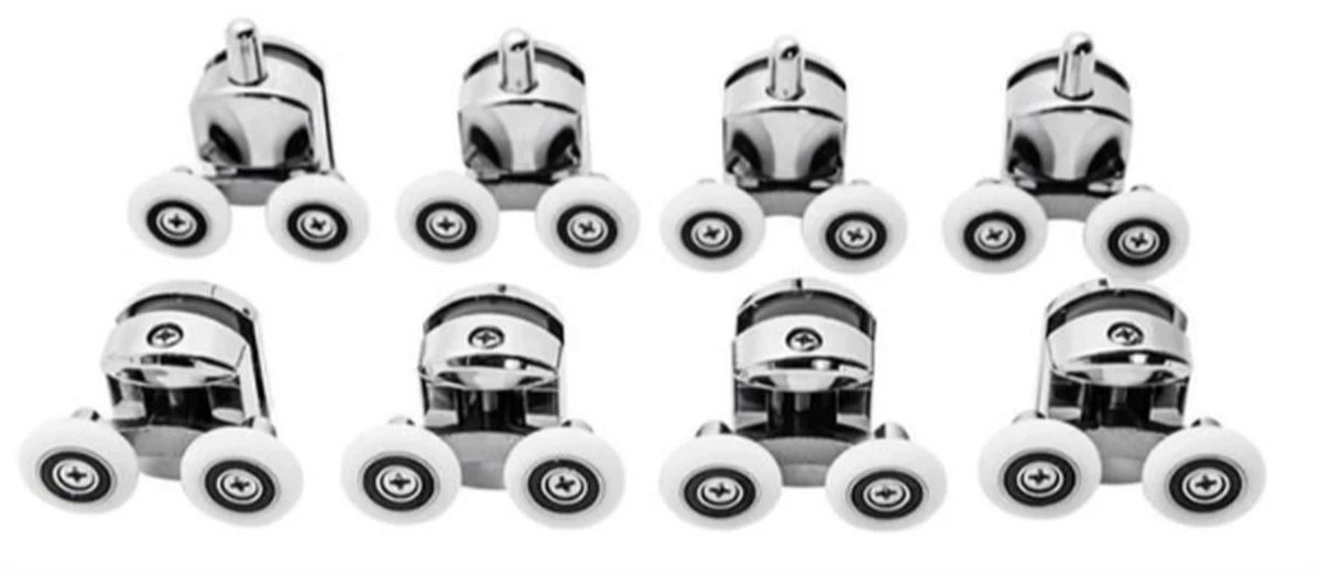 T.R. Goods - Douchedeur Wielen Set Van 8 Stuks Verchroomd - Roestvrij Verchroomd - Reserve Douche Deur Rollers Geleiders Rolletjes - Schuifdeur Katrollen Douchecabine Wieltjes - Set Van 8 Stuks 8 T.R. Goods - Douchedeur Wielen Set Van 8 Stuks Verchroomd - Roestvrij Verchroomd - Reserve Douche Deur Rollers Geleiders Rolletjes - Schuifdeur Katrollen Douchecabine Wieltjes - Set Van 8 Stuks - Afbeelding 6