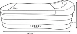 Tubble® Compact - Klein Opblaasbaar Ligbad 140 Cm Lang – Opvouwbaar Bad Voor Volwassenen Tot 170cm - IJsbad Wim Hof Methode - Zitbad - 200L 23 Tubble® Compact - Klein Opblaasbaar Ligbad 140 Cm Lang – Opvouwbaar Bad Voor Volwassenen Tot 170cm - IJsbad Wim Hof Methode - Zitbad - 200L -Badkamer Wijs 1200x534 3