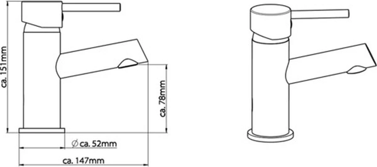 SCHÜTTE Laurana Wastafelkraan - Mengkraan - Met Waste - Chroom 4 SCHÜTTE Laurana Wastafelkraan - Mengkraan - Met Waste - Chroom - Afbeelding 2