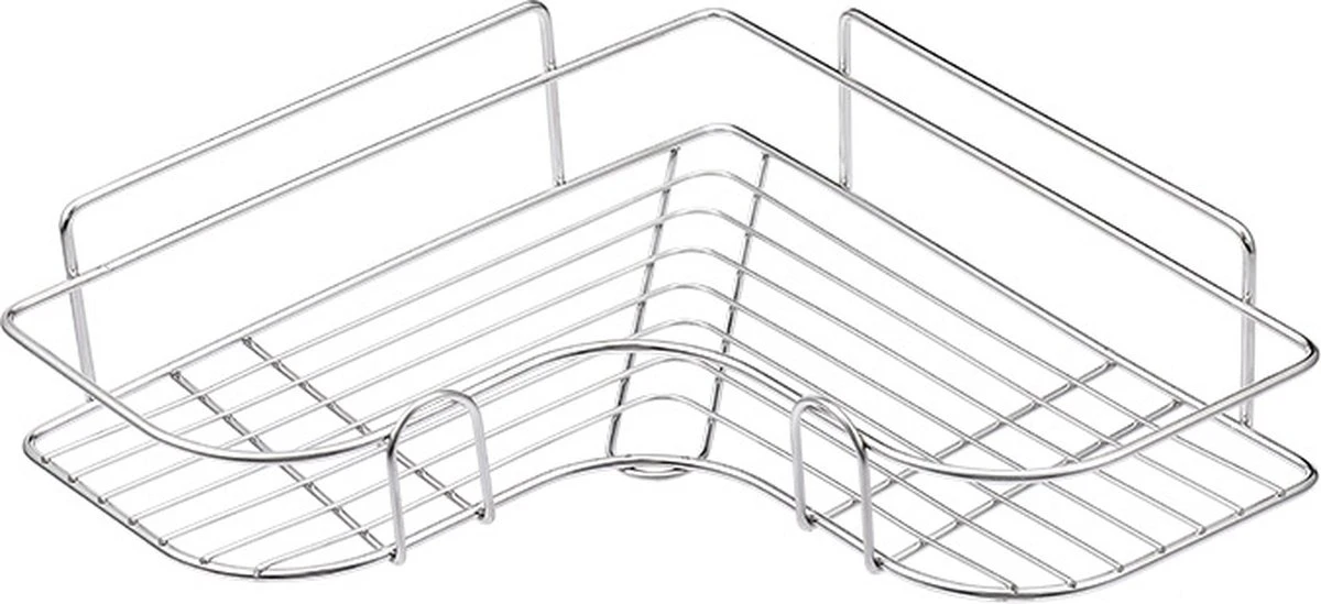 HGMD® Doucherek Zonder Boren - RVS - Zelfklevend Doucherek –Badkamerrek - Badrek - Keukenrek - Doucherek Hangend – Badkamer Accessoires - Kruidenrek 4 HGMD® Doucherek Zonder Boren - RVS - Zelfklevend Doucherek –Badkamerrek - Badrek - Keukenrek - Doucherek Hangend – Badkamer Accessoires - Kruidenrek - Afbeelding 2