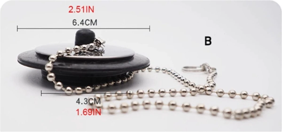 FSW-Products - 1 Stuk - RVS Afvoerstop - Afvoerplug Met Ketting - Zilver - Anti Haar Afvoer Stop - Afvoerstopper - Wastafel - Gootsteen - Spoelbak - Bad - Badkamer - Douchebak - Keuken - Badstop - Haarvanger - Anti Verstopping – Waterstopper 4 FSW-Products - 1 Stuk - RVS Afvoerstop - Afvoerplug Met Ketting - Zilver - Anti Haar Afvoer Stop - Afvoerstopper - Wastafel - Gootsteen - Spoelbak - Bad - Badkamer - Douchebak - Keuken - Badstop - Haarvanger - Anti Verstopping – Waterstopper - Afbeelding 2