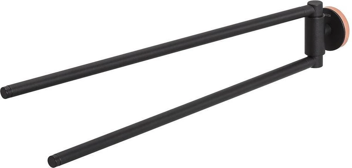 Tiger Urban - Handdoekrek 2-armig - 45 Cm - Zwart 8 Tiger Urban - Handdoekrek 2-armig - 45 Cm - Zwart - Afbeelding 6