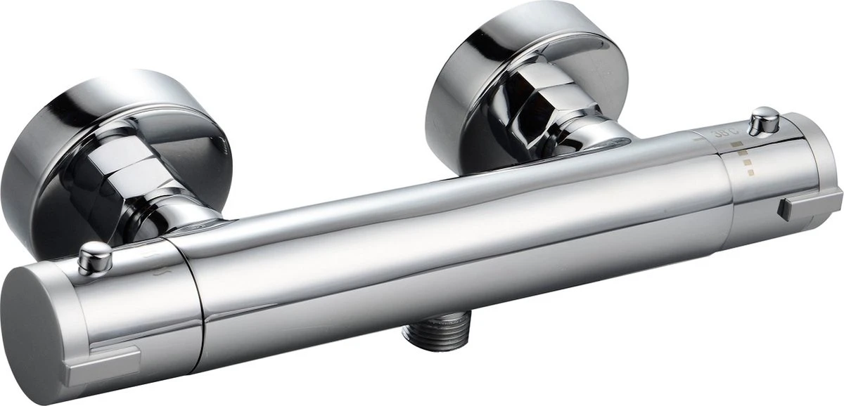 SCHÜTTE London Thermostatische Douchekraan - Hartafstand 150 Mm - Chroom 3 SCHÜTTE London Thermostatische Douchekraan - Hartafstand 150 Mm - Chroom