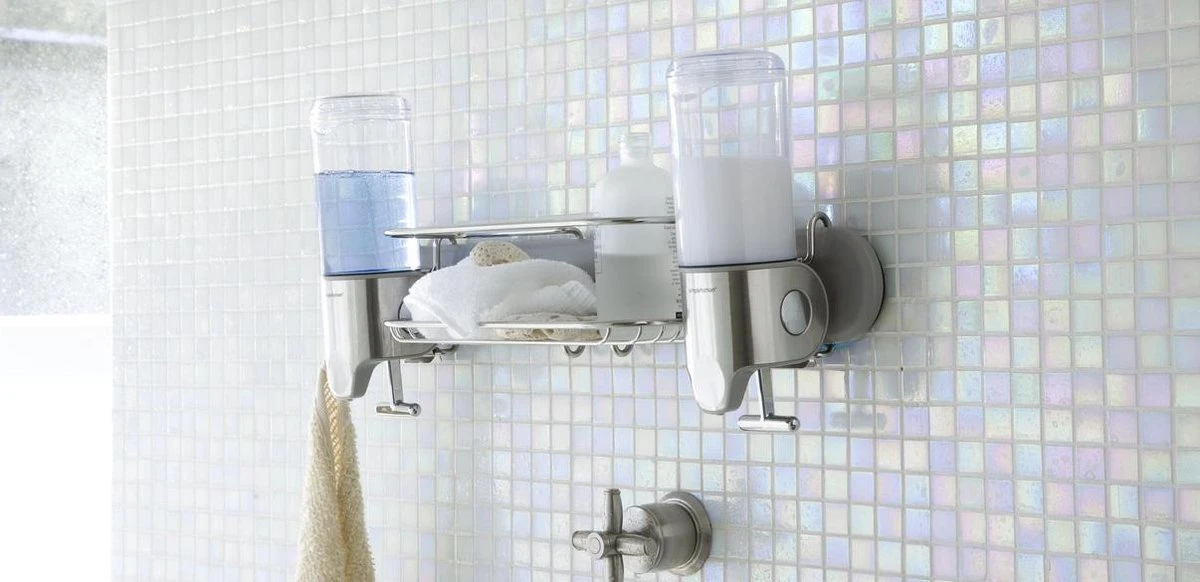 Simplehuman Zeepdispenser Wand Duo - RVS - 22.6x9.4x24.5 Cm - Zilver 8 Simplehuman Zeepdispenser Wand Duo - RVS - 22.6x9.4x24.5 Cm - Zilver - Afbeelding 6