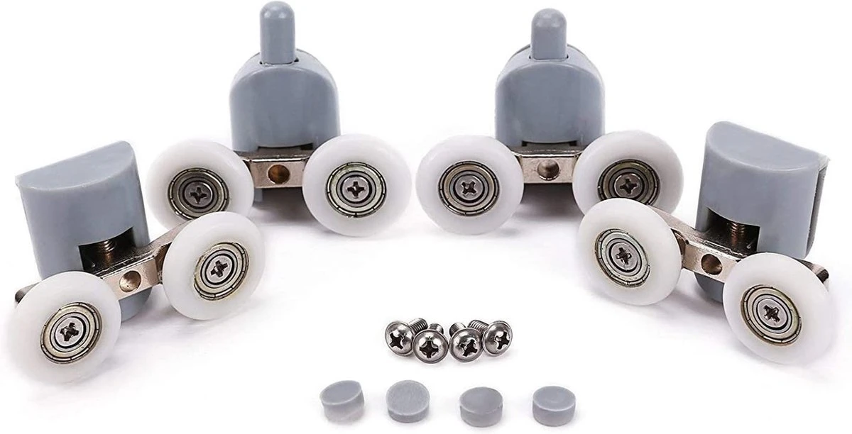 Merkloos Wielen Voor Douchedeur, Rollen Voor Douchedeur, Wieltjes, Douchedeur, 4 X Boven En 4 X Onder, Badkamer, 25 Mm, 8 Stuks Dubbele Wielen 8 Merkloos Wielen Voor Douchedeur, Rollen Voor Douchedeur, Wieltjes, Douchedeur, 4 X Boven En 4 X Onder, Badkamer, 25 Mm, 8 Stuks Dubbele Wielen - Afbeelding 6
