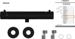 SCHÜTTE London Thermostatische Douchekraan - Hartafstand 120 Mm - Zwart Mat -Badkamer Wijs 1200x623 3