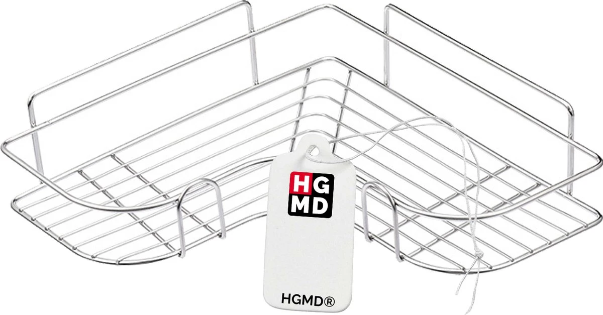 HGMD® Doucherek Zonder Boren - RVS - Zelfklevend Doucherek –Badkamerrek - Badrek - Keukenrek - Doucherek Hangend – Badkamer Accessoires - Kruidenrek 7 HGMD® Doucherek Zonder Boren - RVS - Zelfklevend Doucherek –Badkamerrek - Badrek - Keukenrek - Doucherek Hangend – Badkamer Accessoires - Kruidenrek - Afbeelding 5