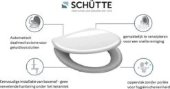 SCHÜTTE WC-Bril 82304 ANTHRAZIT - Duroplast - Soft Close - Afklikbaar - RVS-Scharnieren - Gelakt - Antraciet 22 SCHÜTTE WC-Bril 82304 ANTHRAZIT - Duroplast - Soft Close - Afklikbaar - RVS-Scharnieren - Gelakt - Antraciet -Badkamer Wijs 1200x633 3