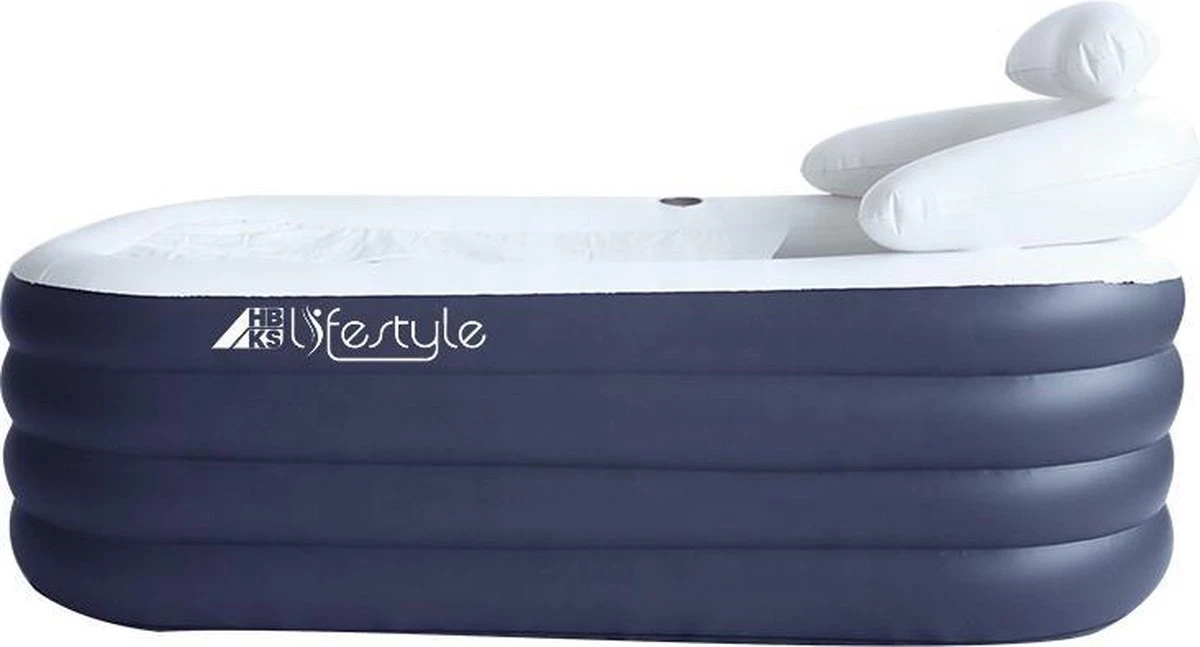 HBKS Lifestyle Bad – Opblaasbaar Ligbad – Bath Bucket – Zitbad Voor Volwassenen - Ijsbad Wim Hof Methode - Badkuip – Ice Bath – Blauw 3 HBKS Lifestyle Bad – Opblaasbaar Ligbad – Bath Bucket – Zitbad Voor Volwassenen - Ijsbad Wim Hof Methode - Badkuip – Ice Bath – Blauw