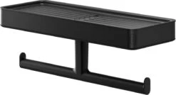 Tiger Carv - Toiletrolhouder Met Planchet - Zwart -Badkamer Wijs 1200x653